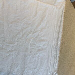 Frette Cream Scalloped King sized Pillowcase